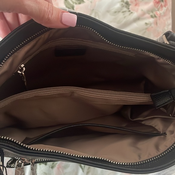 Bostanten Black Pebble Genuine Leather Tote - Picture 6 of 15